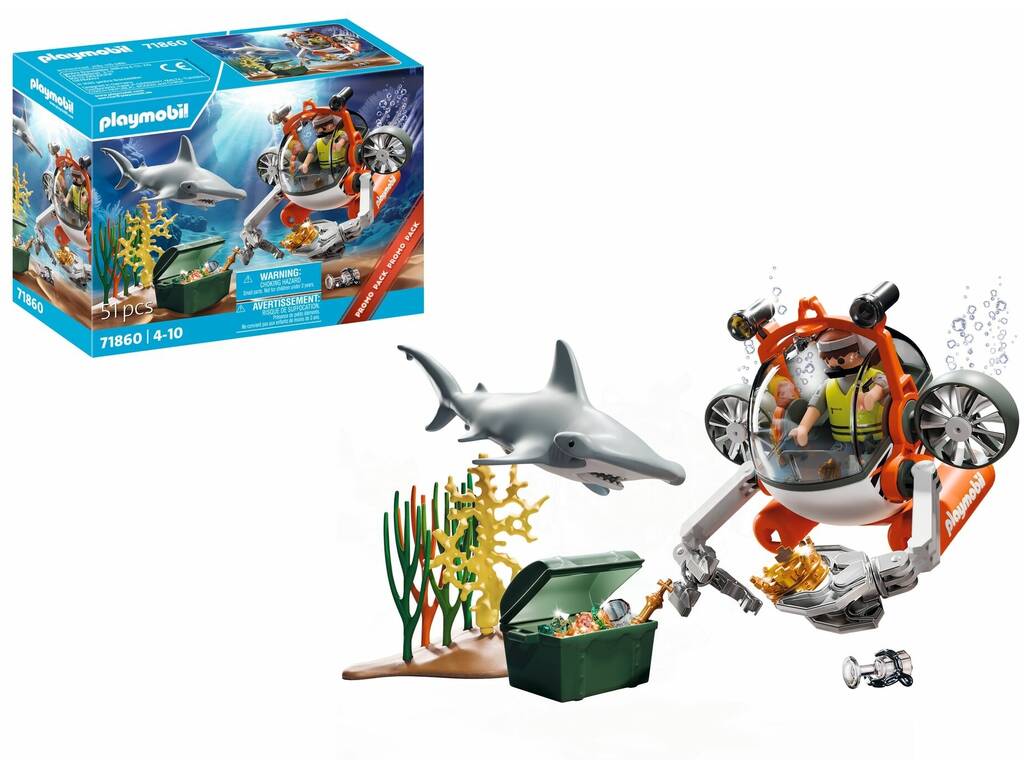 Playmobil Chasse au trésor avec sous-marin