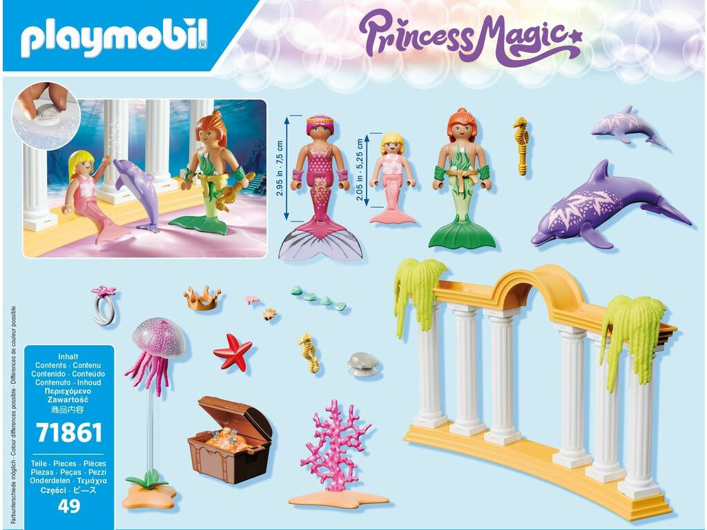 Playmobil Princess Magic Tesouro de Sereia com Golfinhos