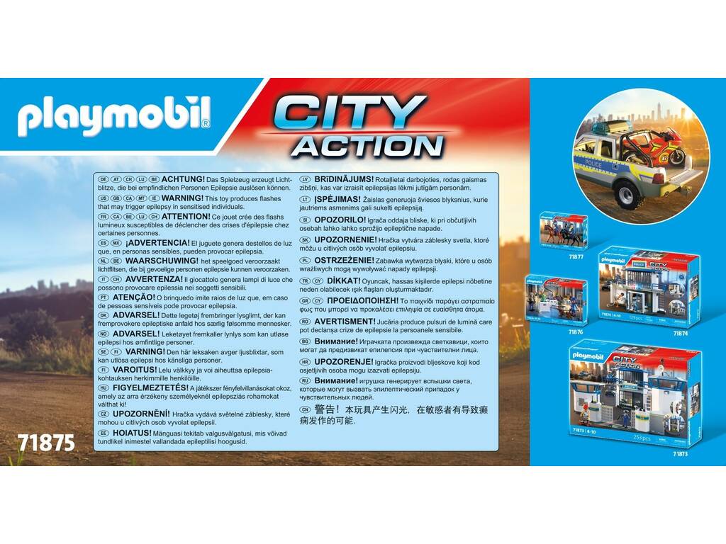 Playmobil City Action Pick Up Persecución Policial
