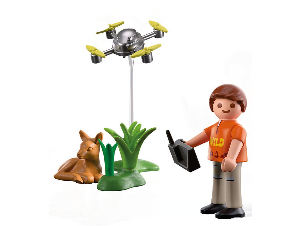 Playmobil Special Plus Set Rescate de Un Cervatillo con Dron