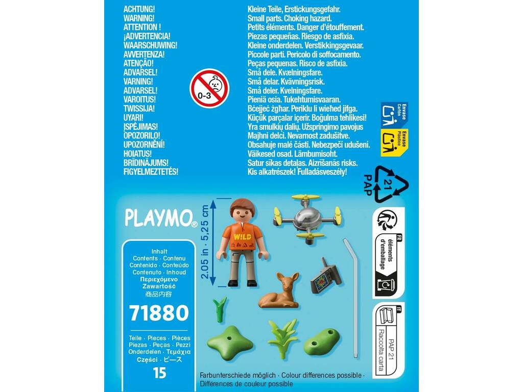 Playmobil Special Plus Set Rescate de Un Cervatillo con Dron