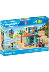 Playmobil My Life Torre de Vigilância com Carro de Praia