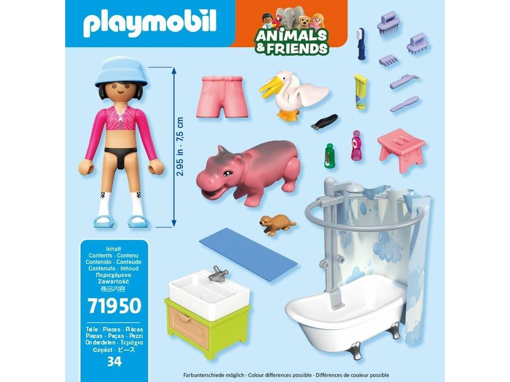 Playmobil Animals & Friends Divertido Baño