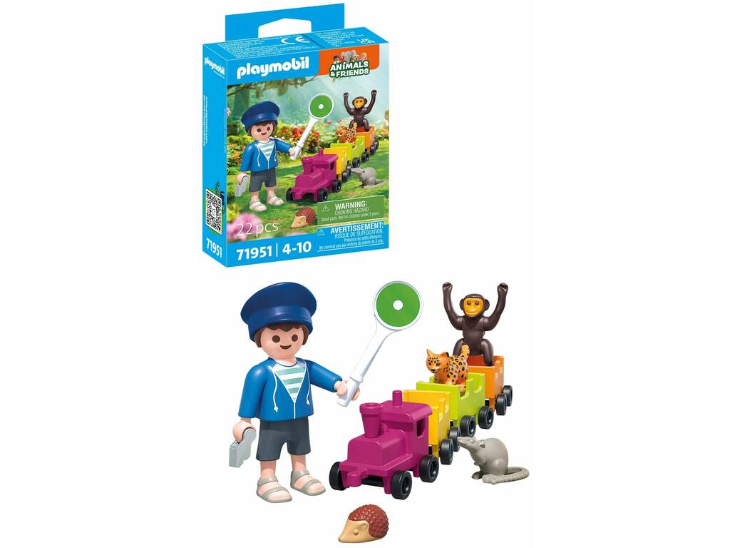 Playmobil Animals & Friends Pequeño Viaje en Locomotora