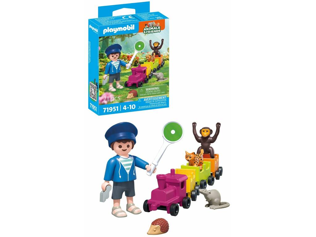 Playmobil Animals & Friends Pequeño Viaje en Locomotora