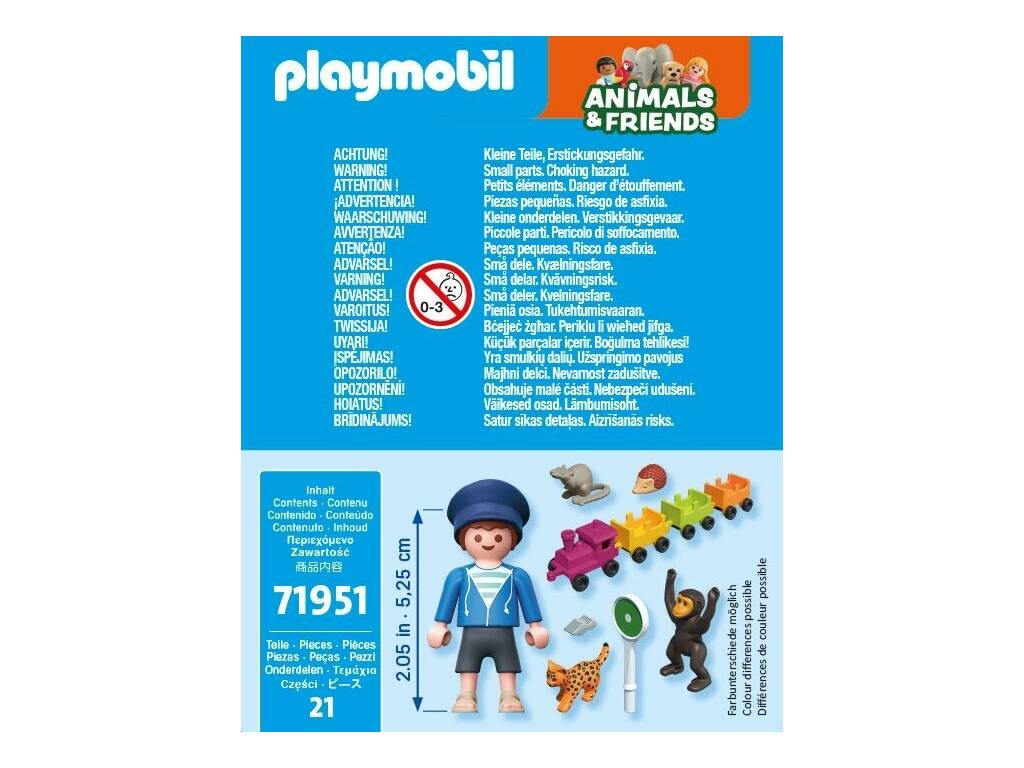 Playmobil Animals & Friends Pequeño Viaje en Locomotora
