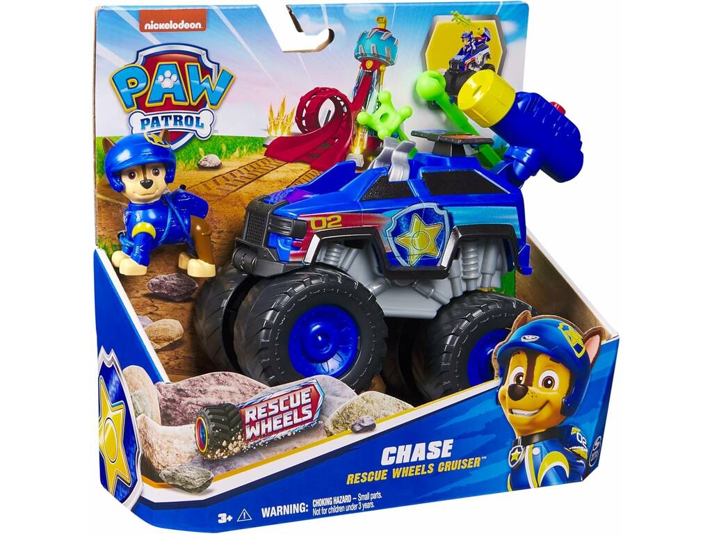 Paw Patrol Rescue Wheels Cruiser con figura Chase