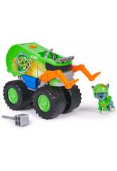 Paw Patrol Rescue Wheels Camion de recyclage avec figurine Rocky