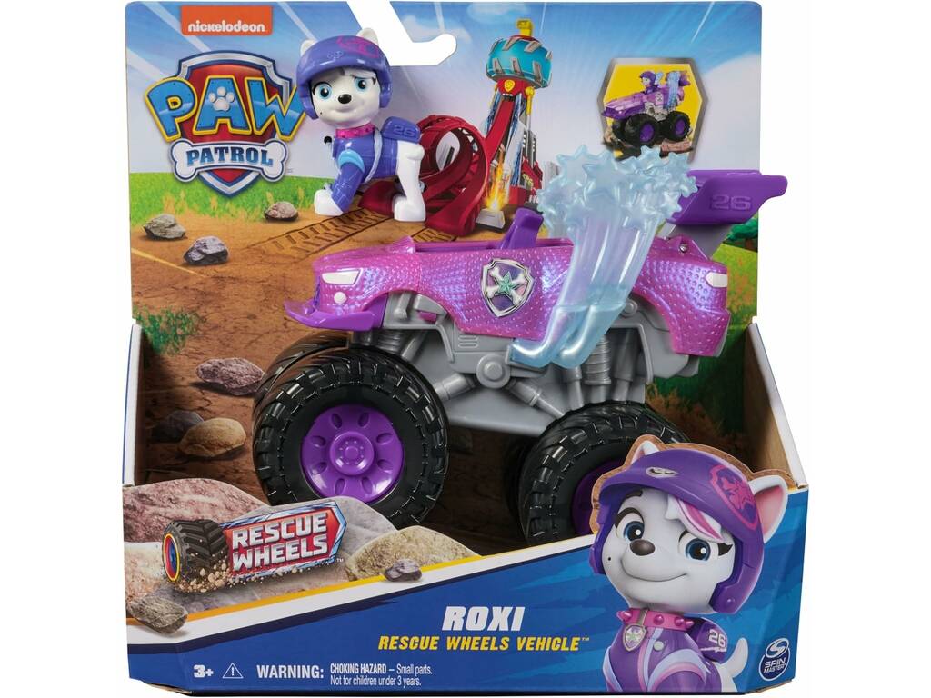 Paw Patrol Rescue Wheels Veicolo con personaggio Roxi