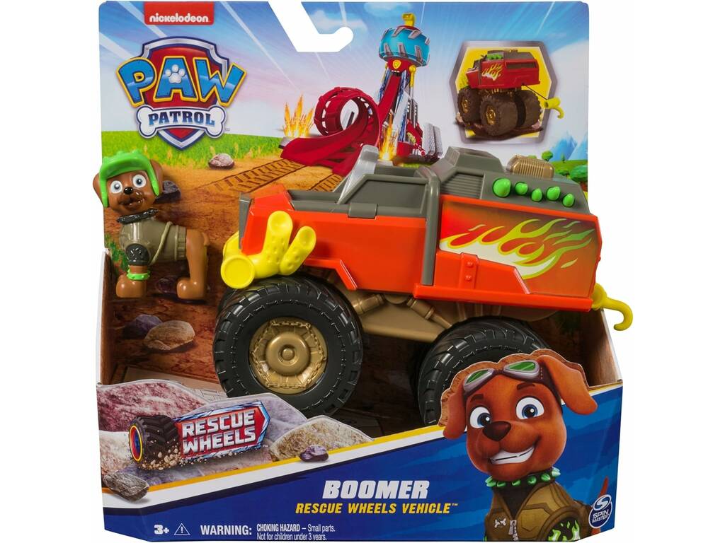Patrulla Canina Rescue Wheels Vehículo con Figura Boomer