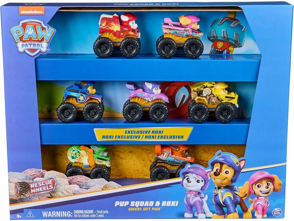 Paw Patrol Rescue Wheels Pack Pup Squad e Roxi Esclusiva