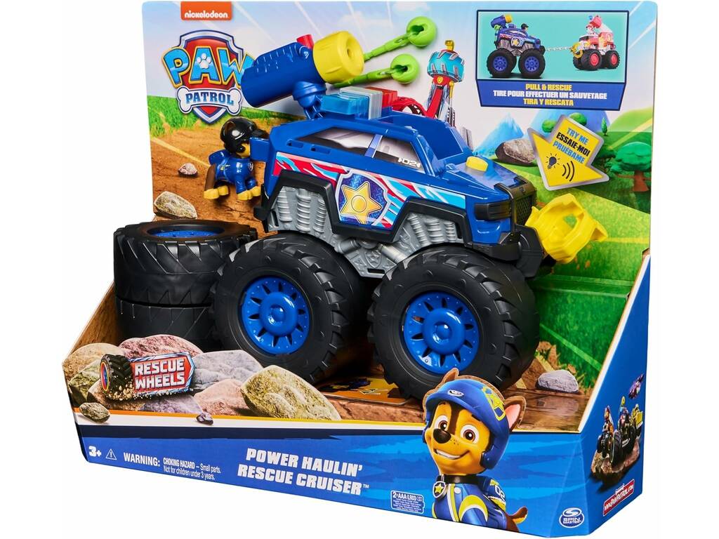 Paw Patrol Rescue Wheels Rescue Cruiser con figura Chase