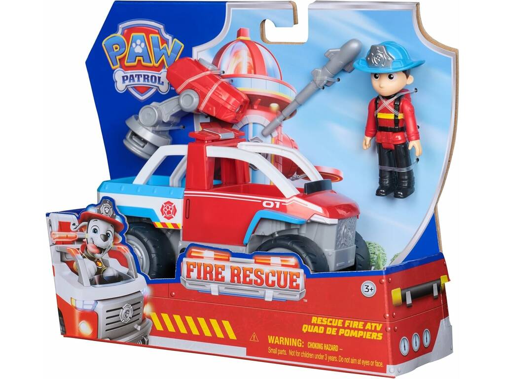 Paw Patrol Fire Rescue Quad con figura Ryder