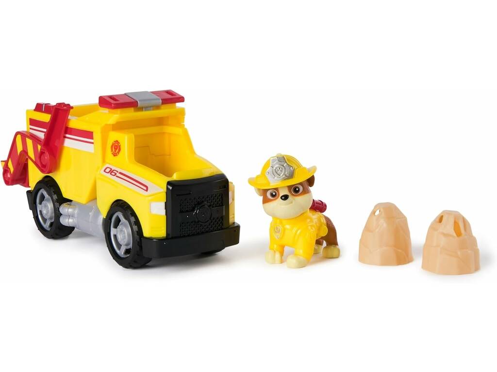 Patrulha Canina Fire Rescue Rubble com Veículo de Carga de Bombeiros