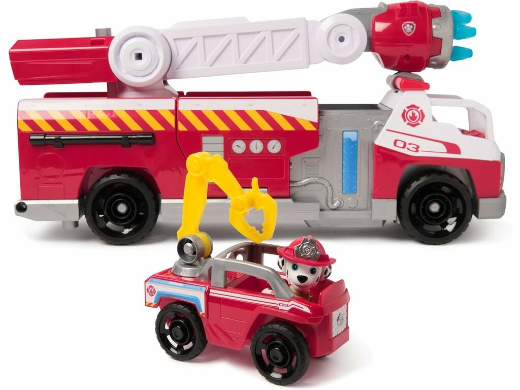 Paw Patrol Fire Rescue Marshall con camion dei pompieri con luci e suoni