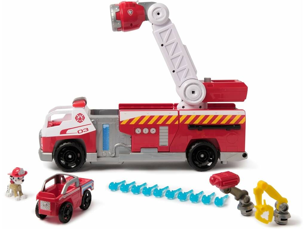 Paw Patrol Fire Rescue Marshall con camion dei pompieri con luci e suoni