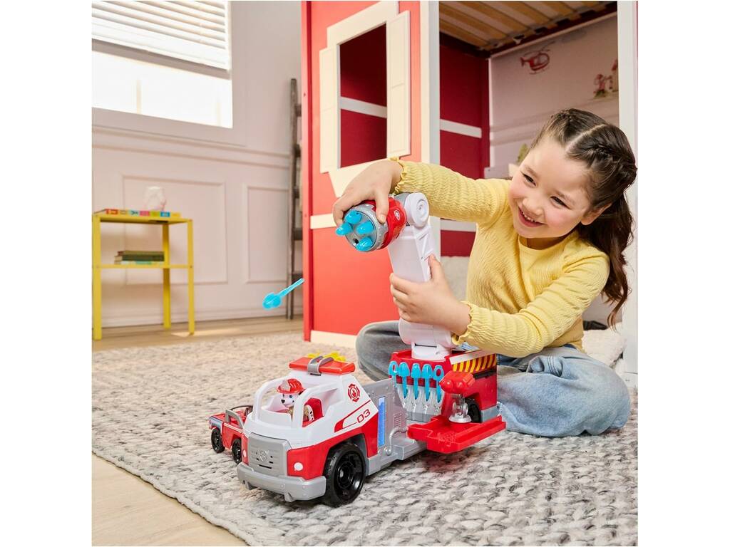 Paw Patrol Fire Rescue Marshall con camion dei pompieri con luci e suoni
