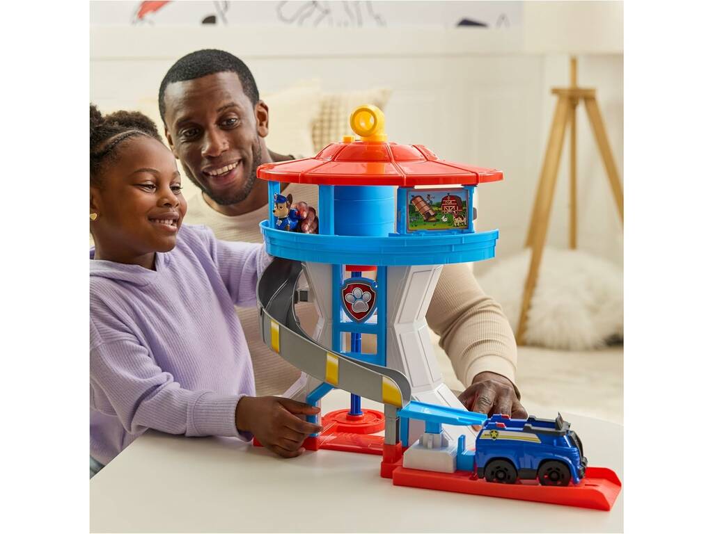 Paw Patrol Torre di controllo con veicolo e personaggio Chase