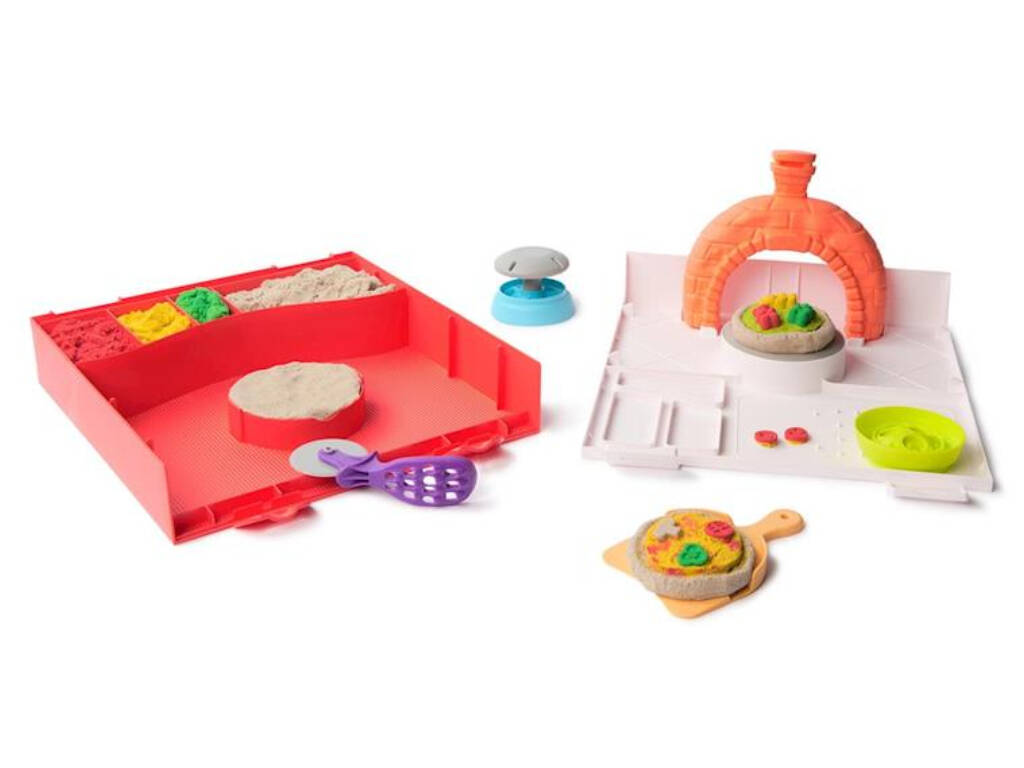 Set Kinetic Sand Schiaccia la pizza