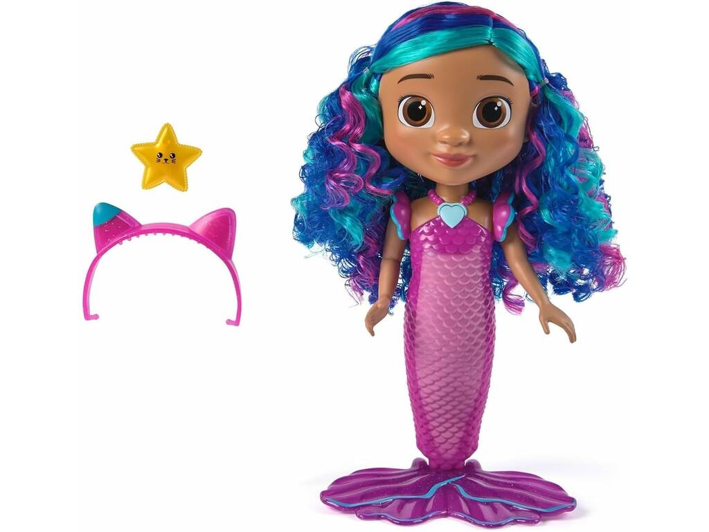 La Casa delle Bambole di Gabby Bambola Gabby Sirena Canta e Brilla da 30 cm