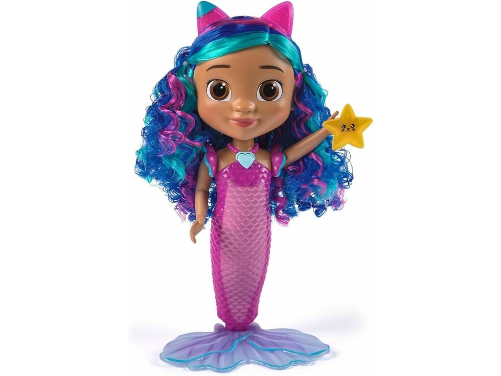 La Casa delle Bambole di Gabby Bambola Gabby Sirena Canta e Brilla da 30 cm