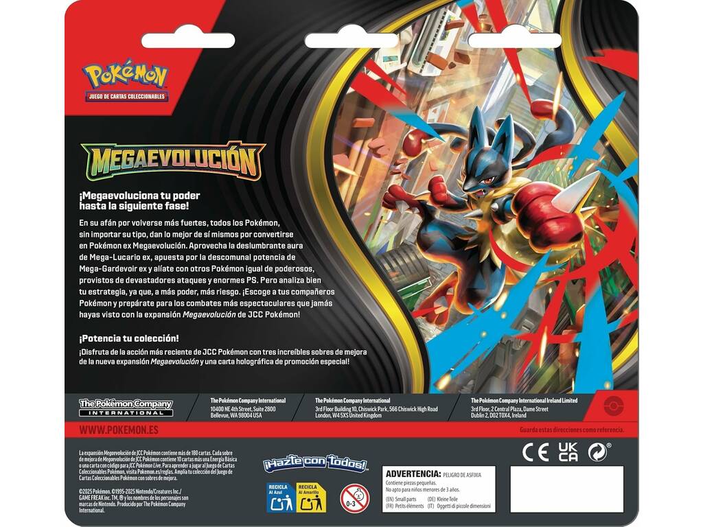 Pokémon TCG Megaevoluzione Blister con 3 buste e carta promozionale