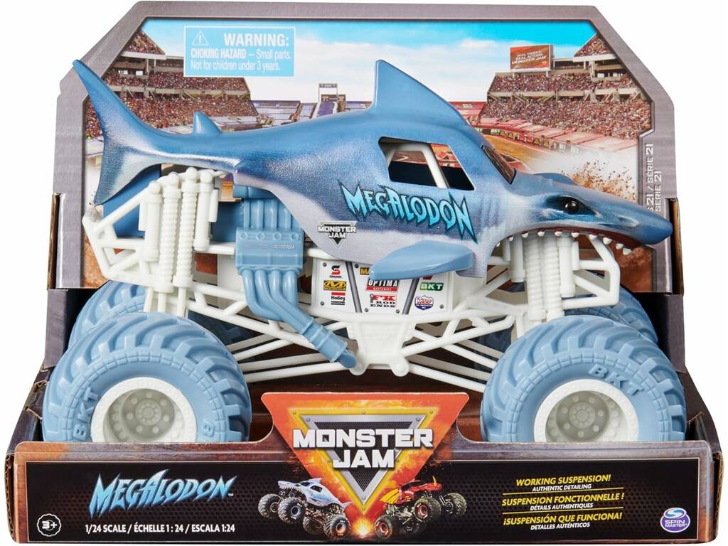 Monster Jam Veicolo Metal Megalodon 1:24