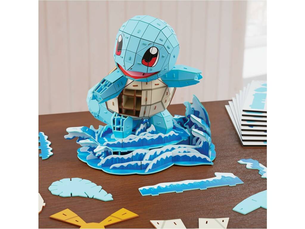 Puzzle 4D Build Pokémon Figura Squirtle da 180 pezzi