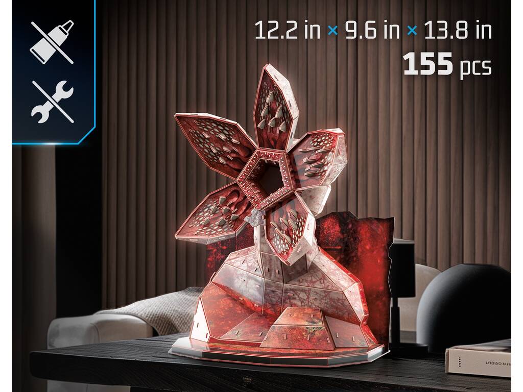 Puzzle 4D Build Stranger Things Figura Demogorgon da 155 pezzi