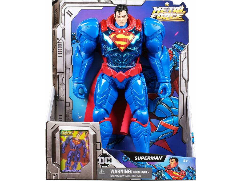 DC Metal Force Figura Superman da 30 cm