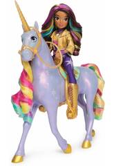 Unicorn Academy Bambola Sophia e Rainbow con luci e suoni