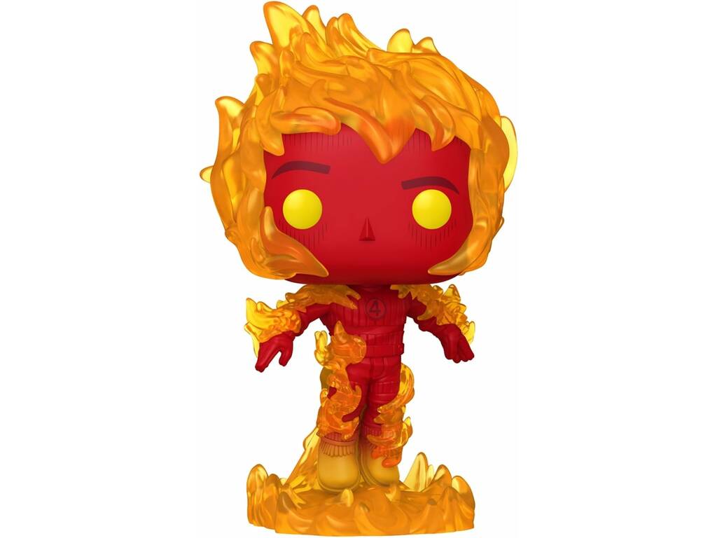 Funko Pop I Fantastici 4 Primi Passi Figura La Torcia Umana con Testa Oscillante