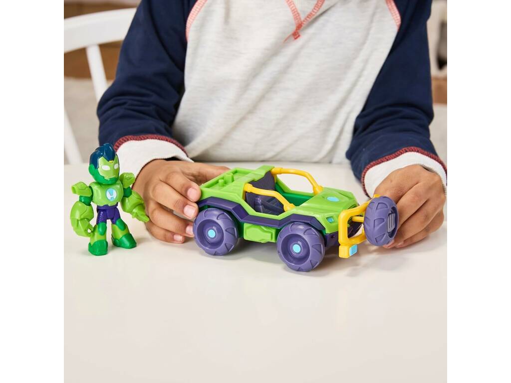 Marvel Iron Man And His Awesome Friends Figura Iron Hulk con bolide Iron