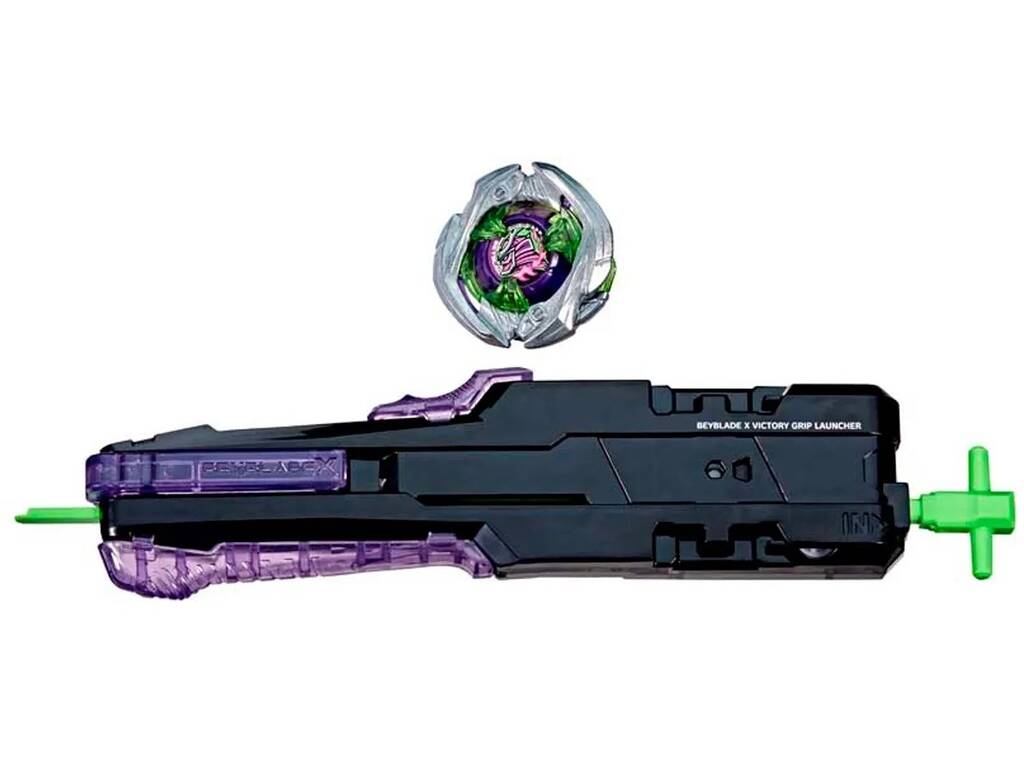 Beyblade X Set di lanciatori Victory Grip con Saber Samurai 2-70L