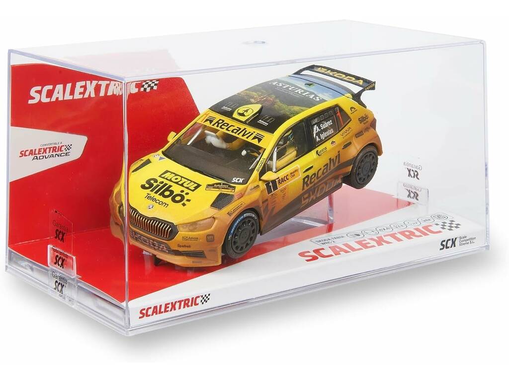 Scalextric Classic 1:32 Carro Skoda Fabia WRC 2 de José Antonio Suárez
