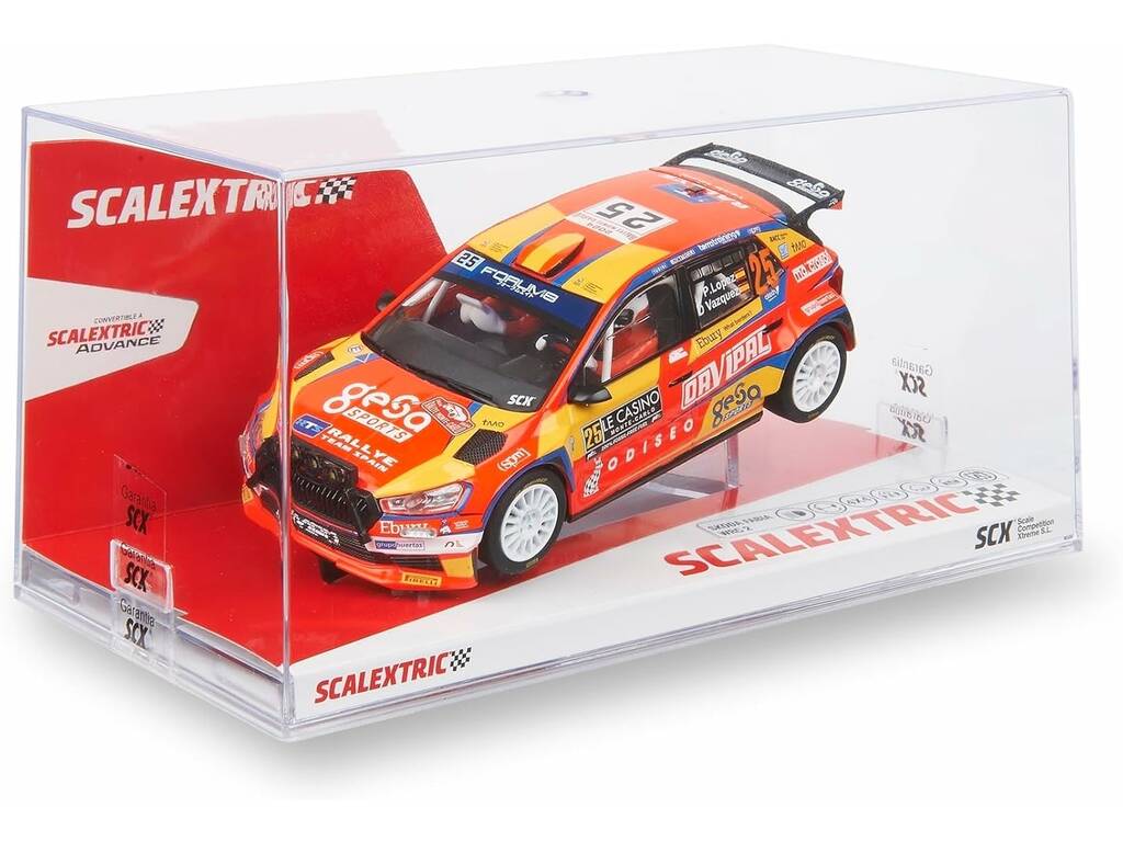 Scalextric Classic 1:32 Coche Skoda Fabia WRC 2 de Pepe López