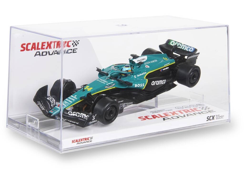 Scalextric Classic 1:32 Auto Aston Martin Aramco F1 AMR25 di Fernando Alonso