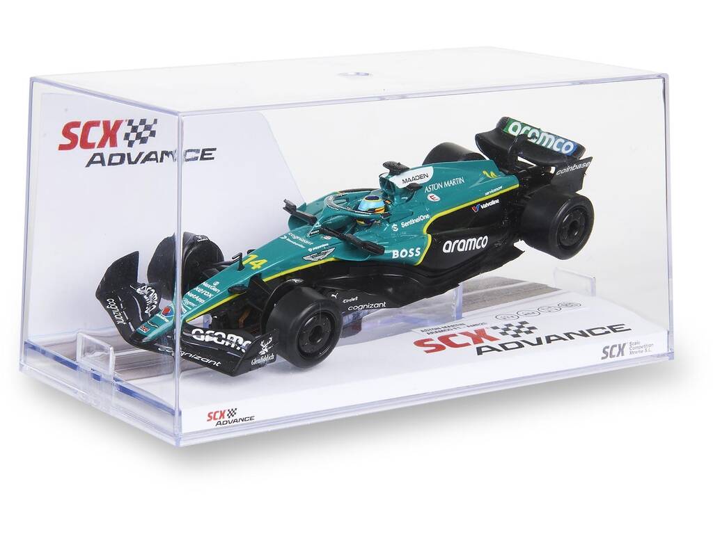 Scalextric Classic 1:32 Auto Aston Martin Aramco F1 AMR25 di Fernando Alonso
