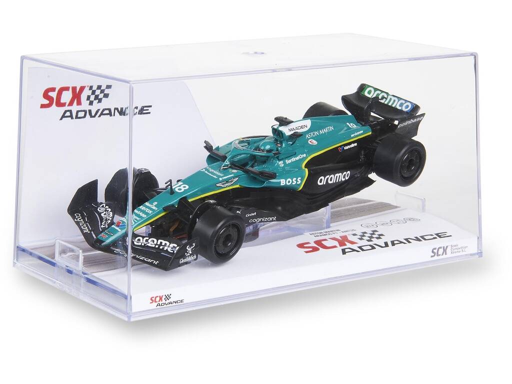 Scalextric Classic 1:32 Auto Aston Martin Aramco F1 AMR25 di Stroll