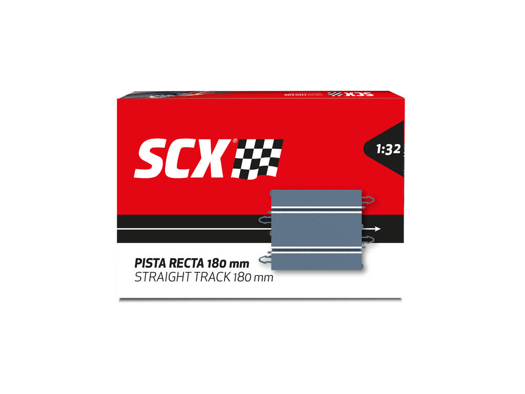 Scalextric Classic 1:32 Pack 2 piste rettilinee standard 180 mm