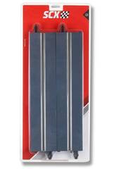 Scalextric Classic 1:32 Pack 4 pistes droites à 1 voie de 360 mm