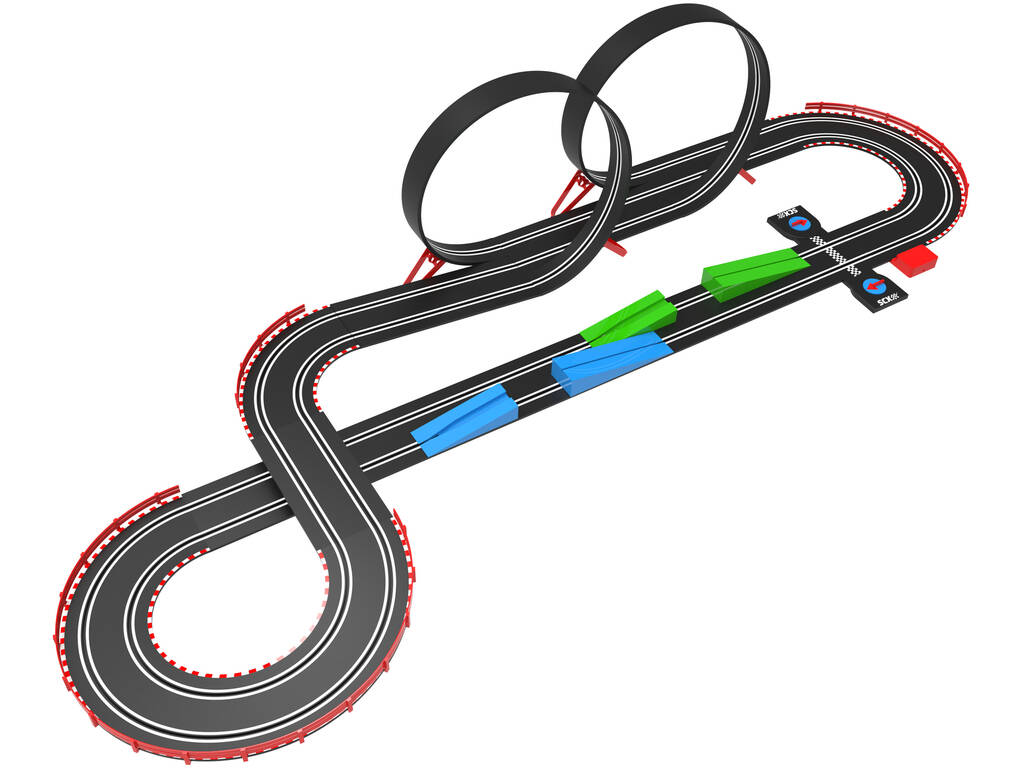 Scalextric Compact 1:43 Circuito Speed Race con 2 veicoli