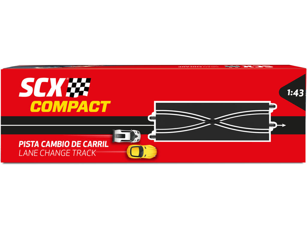 Scalextric Compact 1:43 Pack 2 piste con cambio di corsia