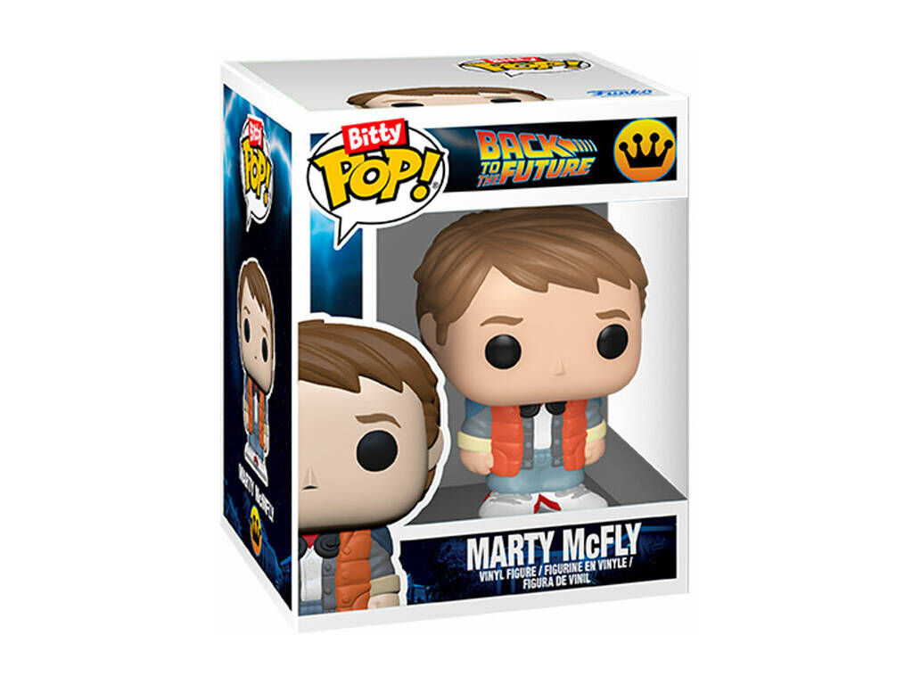 Funko Pop Bitty Rides Ritorno al futuro Figura Marty McFly con Time Machine