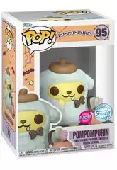 Funko Pop Pompompurin Sanrio Figur Pompompurin Flocked mit Kürbis-Tasche