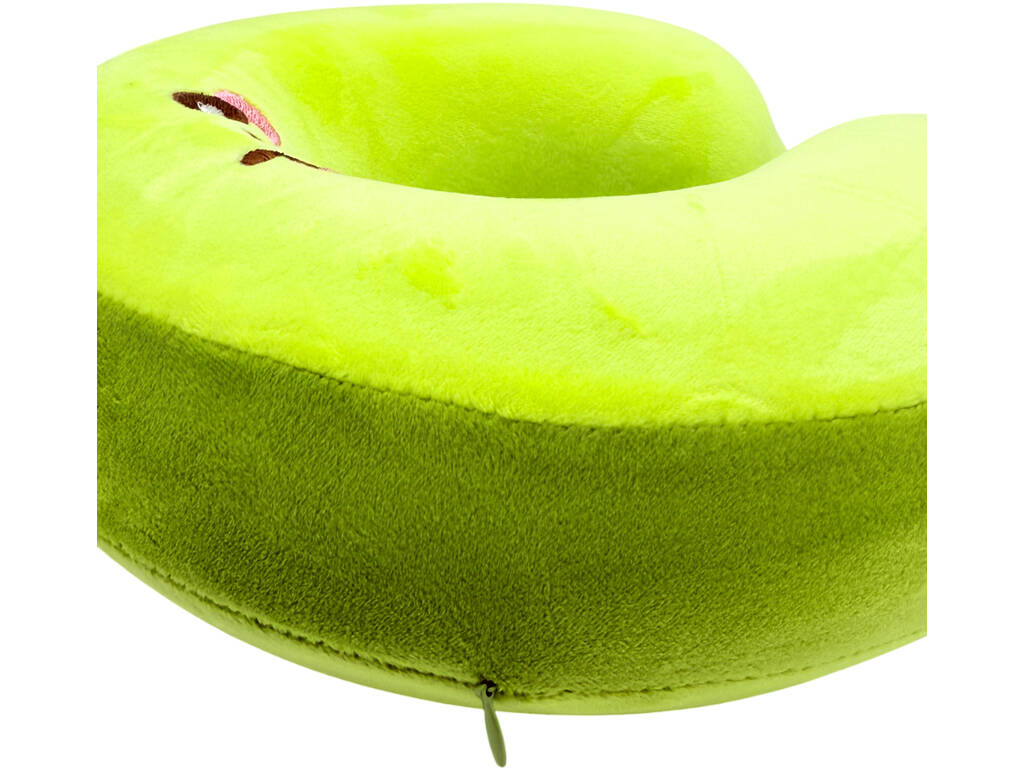 Cuscino da viaggio per collo Mela verde 27x27 cm