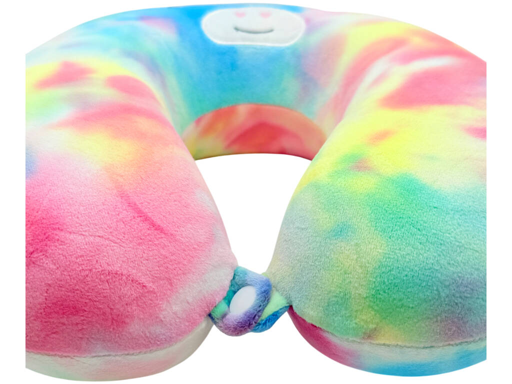 Cuscino da viaggio per collo Unicorno multicolore 27x27 cm