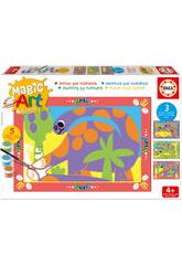 Magic Art Number Set Malen nach Zahlen Dinosaurier