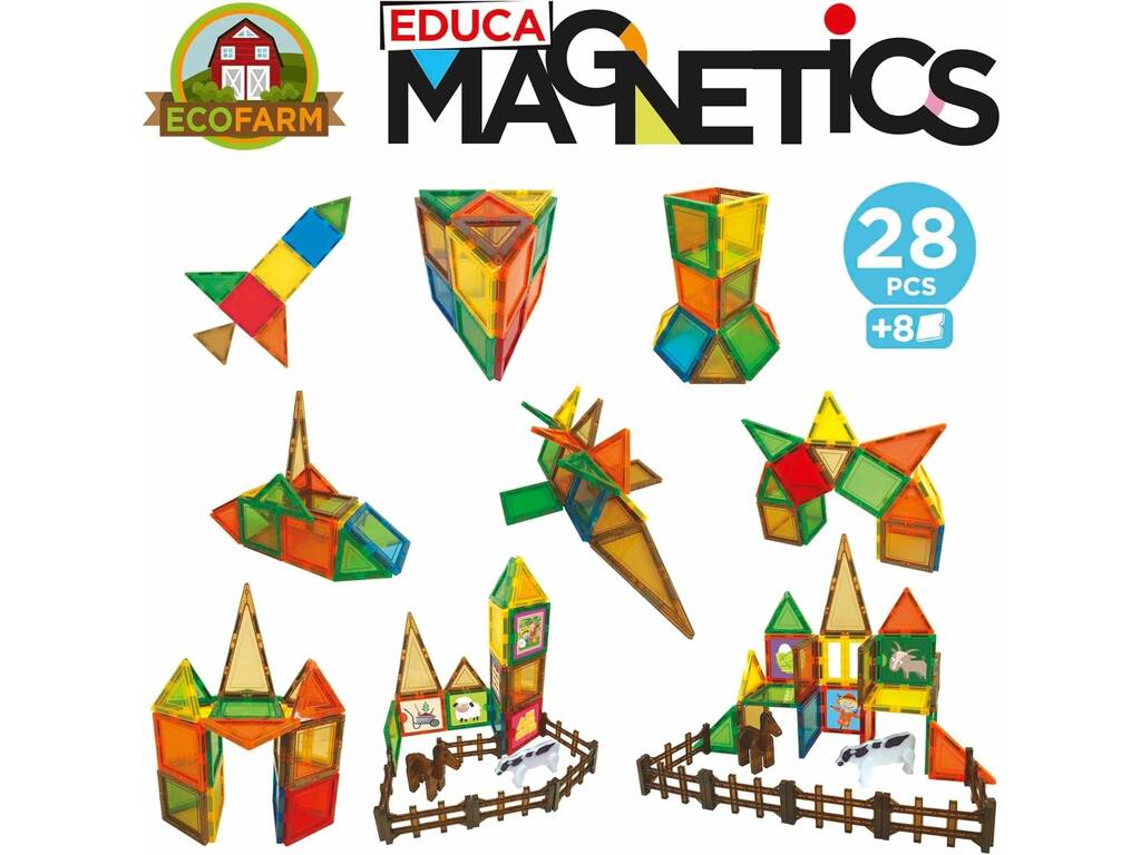 Educa Magnetics Ecofarm 28 pezzi