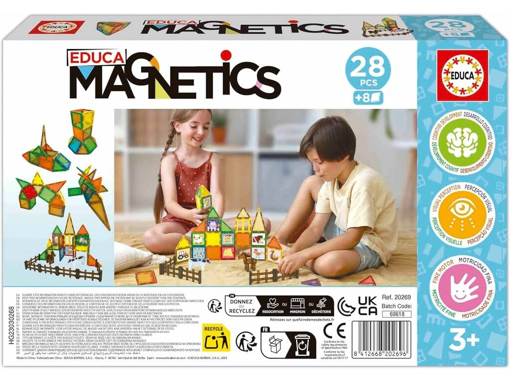 Educa Magnetics Ecofarm 28 pezzi